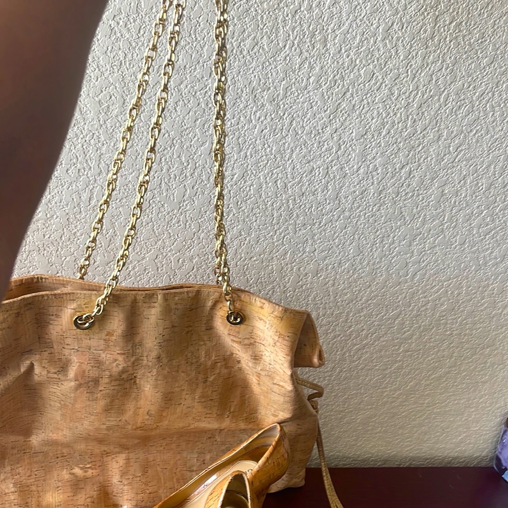 Elie Tahari, Tan handbag